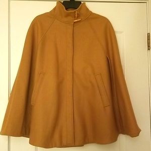 Wool blend cape